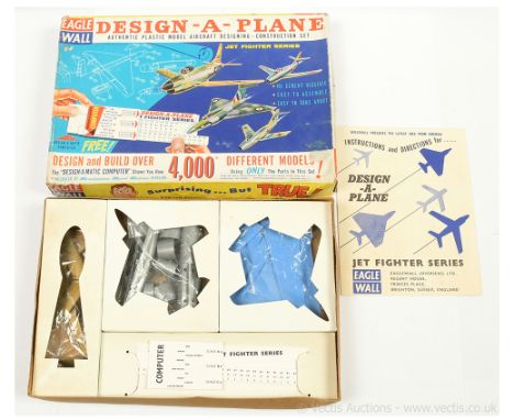 EagleWall Kits, USA, 1960's Issue, comprising: Kit No. 360 - Design - A - Plane, Jet Fighter Series. The Box Top States: "Des