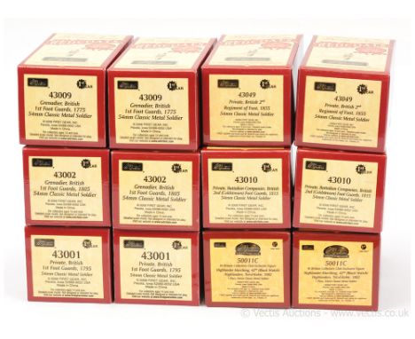 Britains - History of the British Army - Redcoats, comprising: 12 x Assorted Models Includes:   Exclusive W. Britain London E