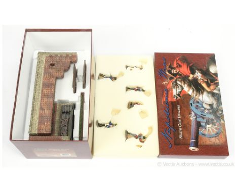 Britains, Napoleonic Series Waterloo Range, comprising: Set 00148 - Hougoumont - North Gate Diorama Set. Mint overall, contai