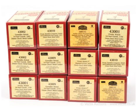 Britains - History of the British Army - Redcoats, comprising: 12 x Assorted Models Includes:   Exclusive W. Britain London E