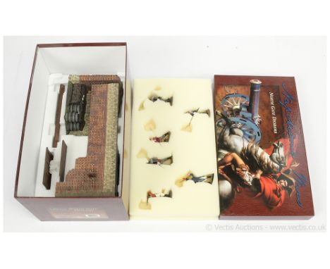 Britains, Napoleonic Series Waterloo Range, comprising: Set 00148 - Hougoumont - North Gate Diorama Set. Mint overall, contai