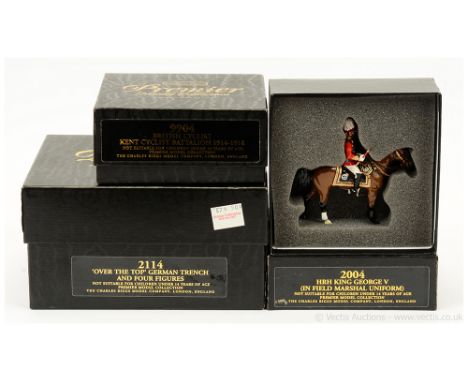 Charles Biggs Modern Issues [Premier Series], comprising: Set 2004 - HRH King George Vth Mounted, Set 9904 - British Cyclist 