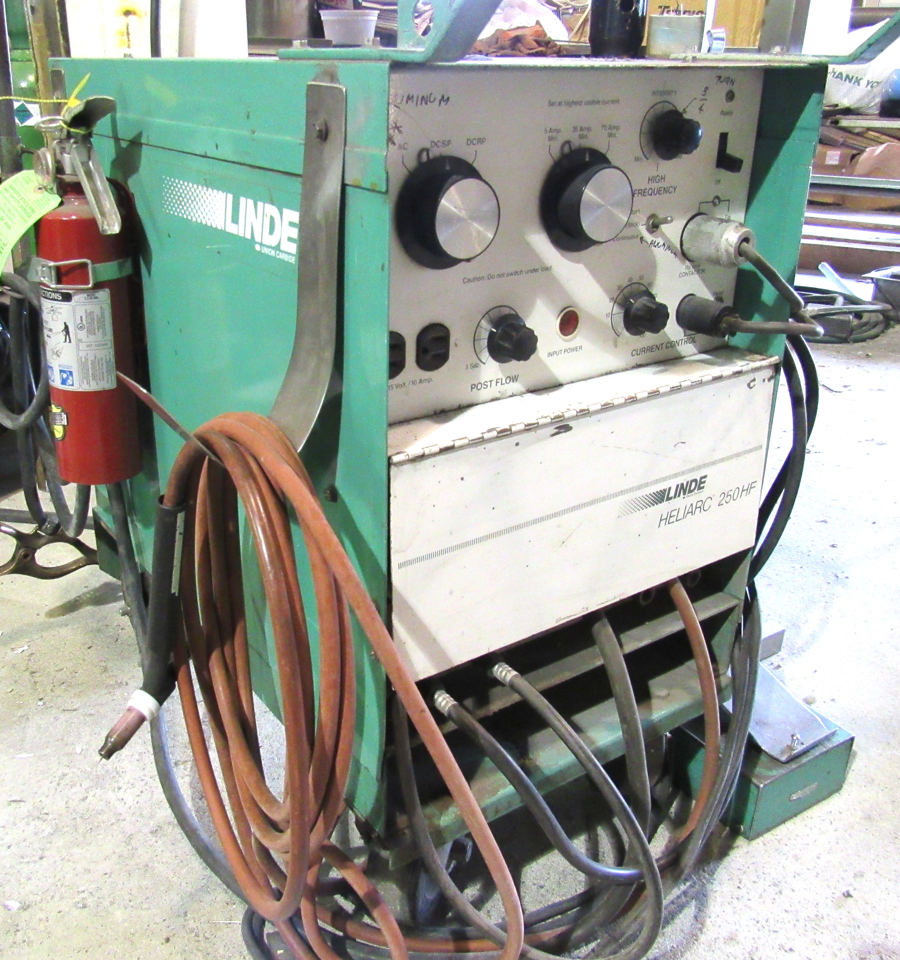 Linde Heliarc 250HF 250 Amp Tig Welder S/N B85A51246