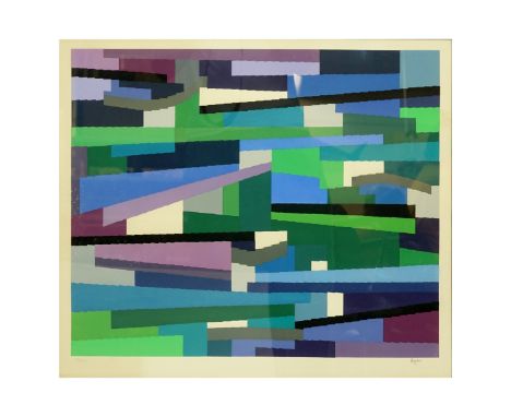Yaacov Agam, Israeli (born 1928) Agamograph and Screenprint on Paper "Good Times (Rhythm Horizontal)" Signed and Numbered 91/