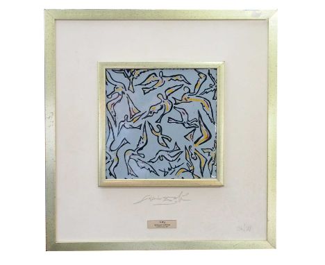 Salvador Dali (1904-1989), 'Die Vogel' (The Birds), ceramic tile, from the Spanish Impressions series, limited edition, numbe