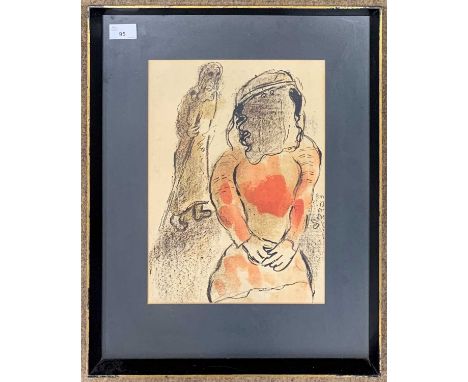 Marc Chagall (1887-1985), 'Tamar, Daughter in law of Judah, lithograph, 35x25cm, printed circa 1960 as part of the series "De