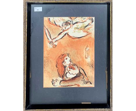 Marc Chagall (1887-1985),'The Virgin of Israel', lithograph, 35x25cm, printed circa 1960 as part of the series "Dessins Pour 