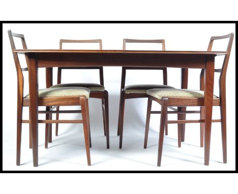 A 20th century original retro vintage Richard Hornby for Heals dining suite - comprising of table and four matching chairs.&n