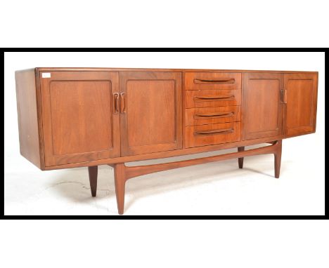 Victor. B. Wilkins - G-plan - Fresco range - A 1960's retro vintage teak wood credenza sideboard. The sideboard comprising a 
