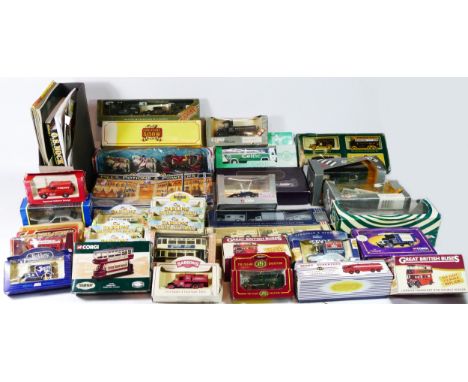 A collection of modern diecast models, to include Matchbox Ltd editions, Lledo promotional models, Dinky Supertoys and Corgi 