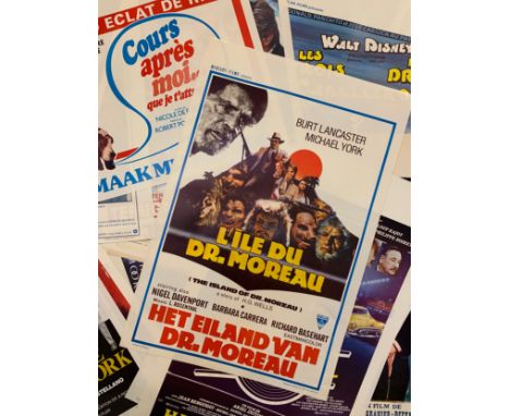 Approximately 400 film and tv promotional posters, to include Lord Of The Rings, The Island Of Dr. Moreau, Ninja III, Anywher