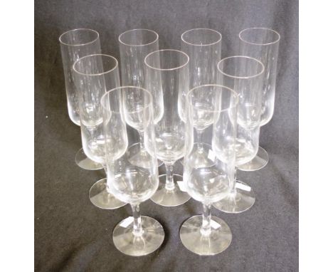 Nine Orrefors Rhapsody champagne flutes
