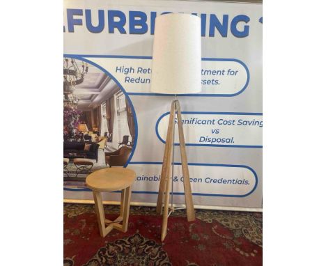 { Option of lots:  149 } Pavillion PR Home Tri Floor Lamp The Tri Is A Large Floor Lamp Available In Natural Meh Wood The Sle
