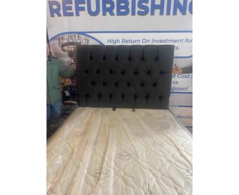 { Option of lots:  17, 17a, 17b, 17c, 17d } King Koil Mattress with divan base 150 x 200 cm complete with headboard