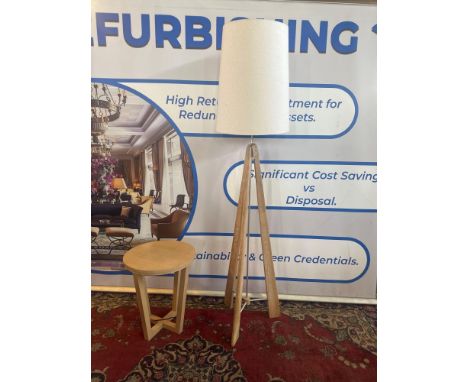 { Option of lots:  146 } Pavillion PR Home Tri Floor Lamp The Tri Is A Large Floor Lamp Available In Natural Meh Wood The Sle