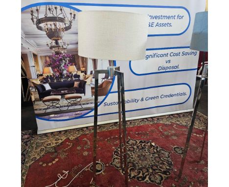 { Option of lots:  348, 349, 350 } Heathfield &amp; Co Trianon Floor Lamp Finished In Polished Chrome, The Trianon Floor Lamp