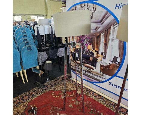 { Option of lots:  346, 347 } Heathfield &amp; Co Trianon Floor Lamp Finished In Polished Chrome, The Trianon Floor Lamp Is A