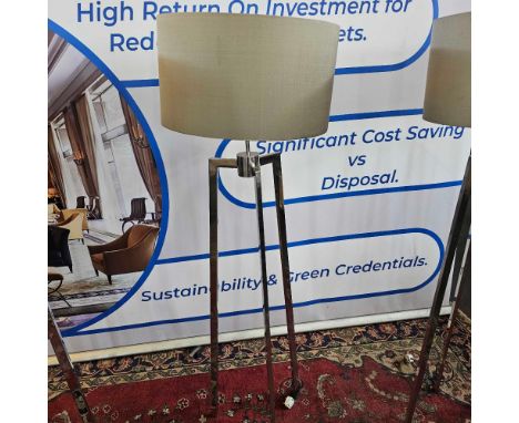{ Option of lots:  346, 347 } Heathfield &amp; Co Trianon Floor Lamp Finished In Polished Chrome, The Trianon Floor Lamp Is A