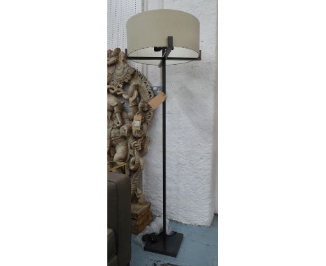 PORTA ROMANA CROSS BRACED FLOOR LAMP, with shade, 165cm H x 41cm Diam. 
