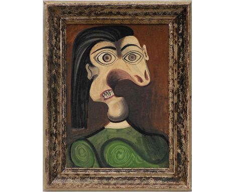 PABLO PICASSO 'La Guerre 1', rare lithograph (after the painting), 1954, arches paper, Mourlot atelier, 37cm x 26cm, framed a