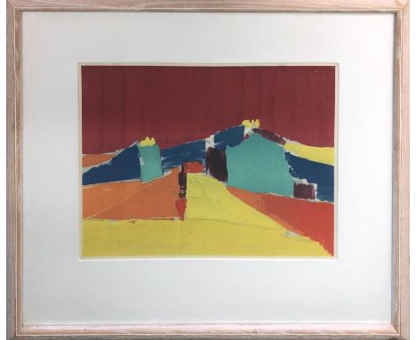 NICOLAS DE STAEL (1914-1955) 'Paysage Chromatique - Agrigento', lithograph, published 1937 by Galerie Jacques Dubourg, 35cm x