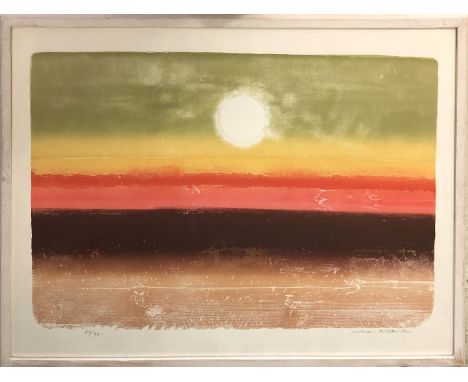 MICHAEL ROTHENSTEIN ARA (1908-1993) 'Sunset at 36,000 feet', lithograph and intaglio print in 7 colours, signed and numbered 