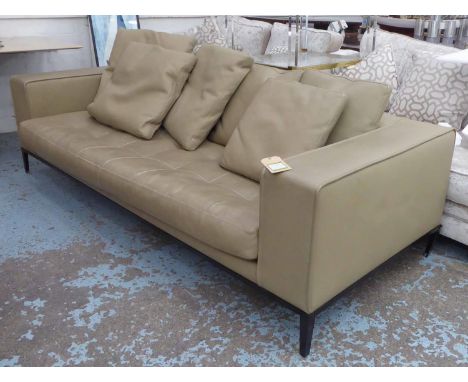 B&amp;B ITALIA SIMPLICE SOFA, by Antonio Citterio, 240cm W (slight faults, wear to leather). 