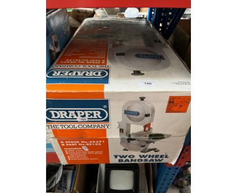 A Draper 2 wheel band saw, boxed and unused