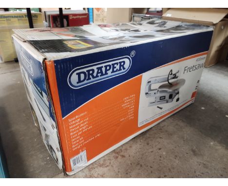 A Draper 400mm Fret saw, boxed and unused