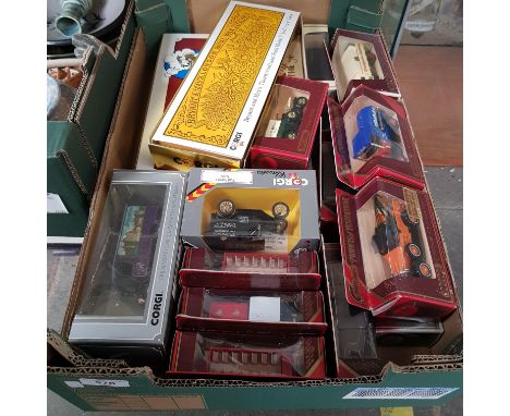 9 Corgi model vehicles including 3 sets of Transport of the 30s together with 13 Matchbox vehicles- all boxed