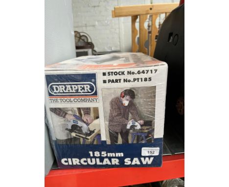 A 185mm circular saw by Draper, boxed and unused
