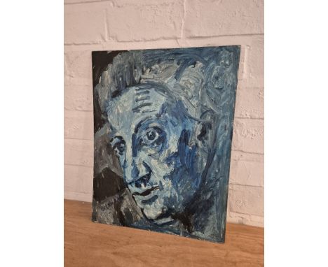 James Lawrence Isherwood (1917-1989), 'Barbirolli', portrait of a man, oil on board, 35.5cm x 45.5cm, signed to lower left, t