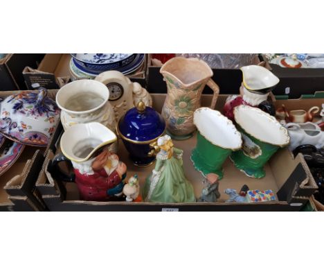 Box of ceramics and a box of Hornsea Pottery tea wares - Contrast.