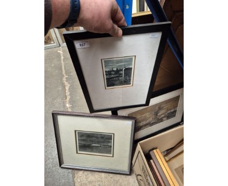 Three framed pictures; Lawrence Tillotsen (20th century) watercolour 'Mersey Tug', David Stubbs (British, 20th/21st century) 