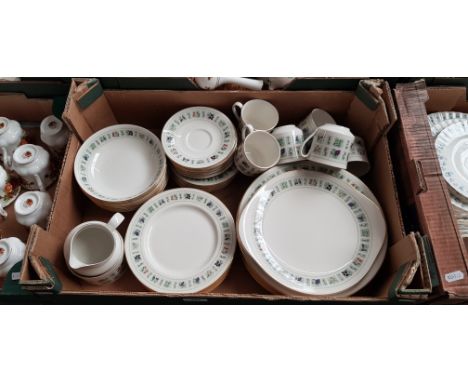 Royal Doulton Tapestry dinner and tea wares - 45 pieces including dinner plates, bowls, trios etc.