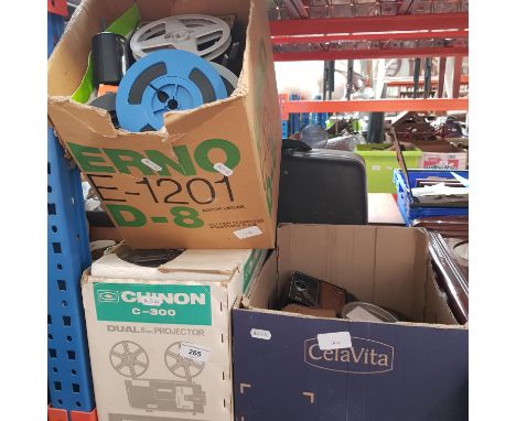 A mixed lot including vintage cameras, 8mm cine projector, Smith Corona typewriter, etc.