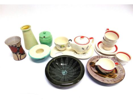 A MIXED COLLECTION OF CERAMICS  including a Midwinter 'Stylecraft' tete a tete tea service, Royal Staffordshire Dinnerware by