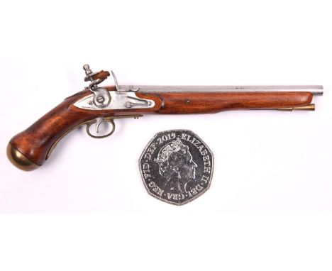 A miniature model of a flintlock holster pistol, 4½" overall. GC  £25-40 