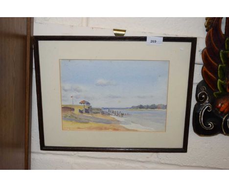 Attributed to Graham Seaton Dudley Page, inscribed on backboard 'Riverside Dormy House', unsigned, 19x27cm, framed and glazed