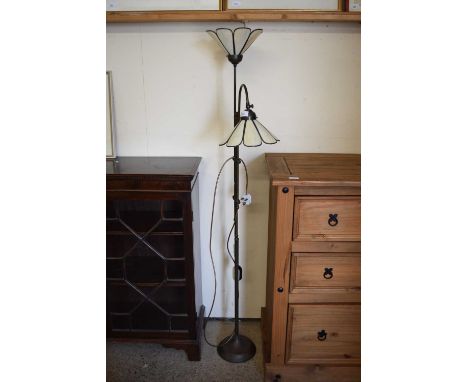 Modern two branch floor standing lamp