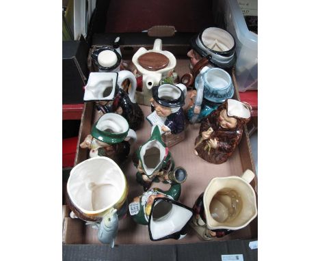 A Quantity of Character Jugs and Teapots, to include some from Tony Wood Staffordshire, Roy Kirkham, and foreign examples. On