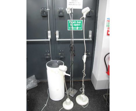 Two Standard Lamps, table lamp, vac ACAMV 101 (untested, sold for parts only) (4)