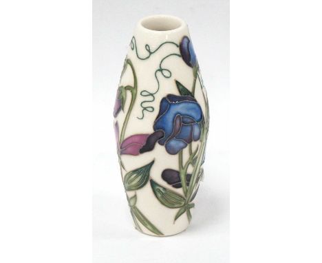 A Moorcroft Pottery Vase, painted in the 'Sweetness' design by Emma Bossons, shape 06/5, impressed and painted marks, 12.5cm 