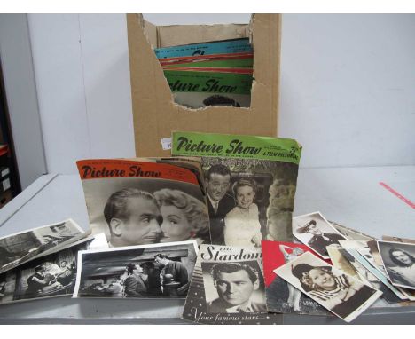 Picturegoer Magazines 1949-52, Photoplay, Film News Stars of the Screen, Pictureshow and many others, three press photographs