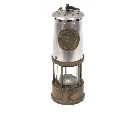 Eccles Miners Lamp, Type 6, 25cm high.