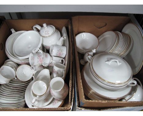 Salisbury Table China, of approximately forty-four pieces, including coffee pot. Chelson tableware:- Two Boxes