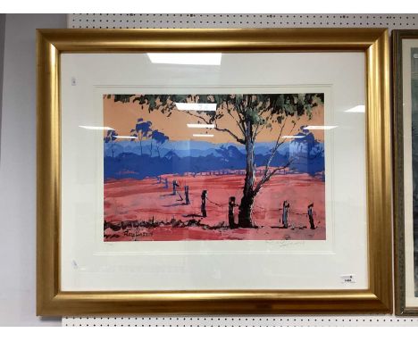 Rolf Harris Signed Limited Edition Print 577 of 595 'Blue Horizons' signed bottom right with a certificate of authenticity 40