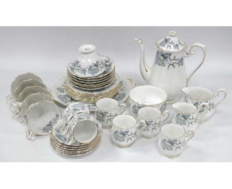 Royal Albert 'Silver Maple' Table China, of approximately thirty-five pieces, including coffee pot.