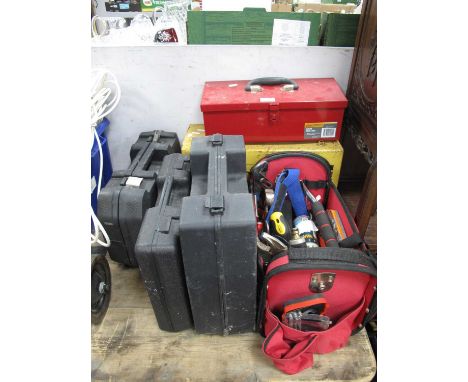 Craftright Tool Box, Hobel-Set-MF80, Tacwise Nailer, Worx sander, other tools (untested, sold for parts only)