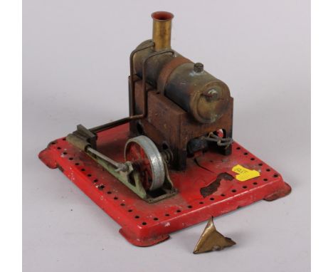 A Mamod live steam static engine